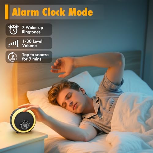 Nightlight Bluetooth Speaker Alarm Clock