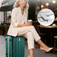 24 Inch Checked Luggage Front Opening Rolling Suitcase Hard Sided Luggage with Spinner Wheels Travel Luggagefor Woman Men