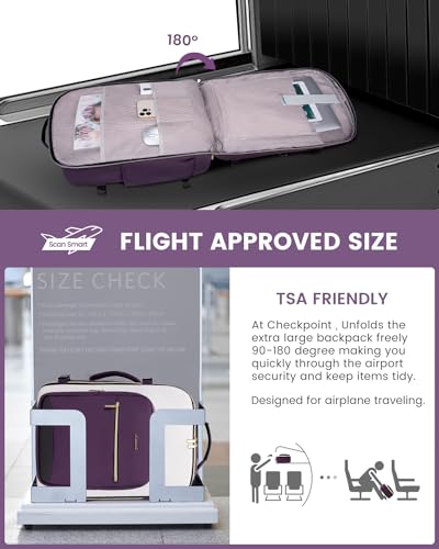 40L Travel Backpack for Women & Men
