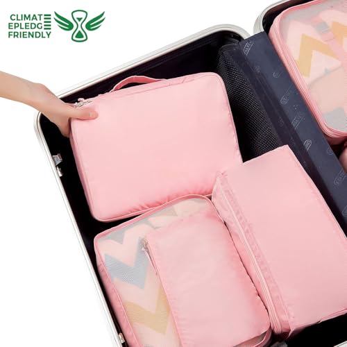 8 Set Packing Cubes Luggage Packing Organizers for Travel Accessories