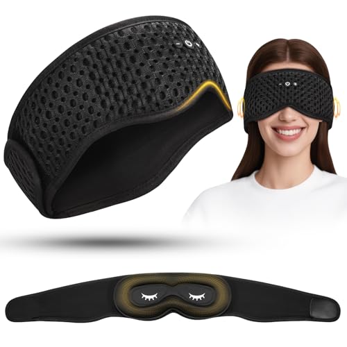 Bluetooth Sleep Mask HF016 Sleep Headphones with Detachable & Washable 3D Contoured Eye Mask
