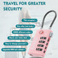 TSA Approved Luggage Locks with Search Alert Indicator (4 Count)