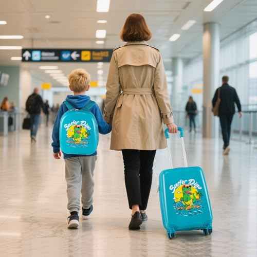 Kids Luggage Travel Backpack & Hard Shell Toddler Suitcase (2 Count)