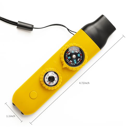 Multifunctional Survival Emergency Whistle for Kids with Compass Hiking Survival