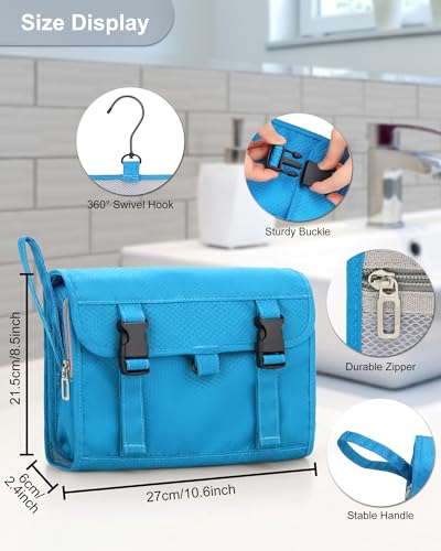 Travel Hanging Toiletry Bag for Women Men with Hanging Hook