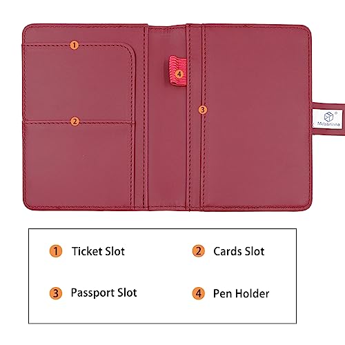 Premium Leather Passport Holder Covers Case