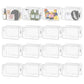 16 Pieces Small Clear Makeup Bag PVC Zippered Pouches