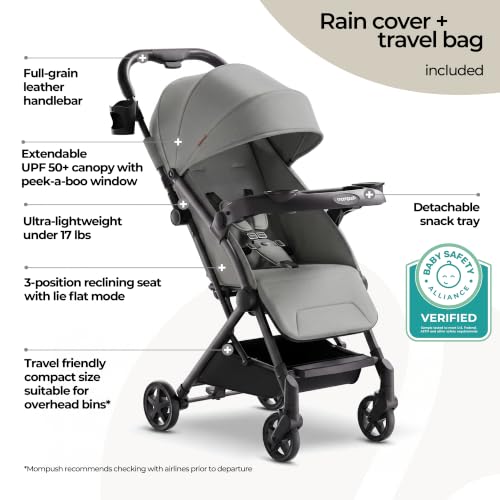Lithe V2 Lightweight Travel Stroller with Organizer Included