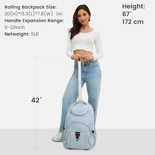 Rolling Backpack for Women