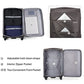 28 Inch Luggage with Spinner Wheels Expandable Large Suitcase with Wheels Softside Check in Luggage Rolling Suitcase with Lock Lightweight Travel Luggage for Men and Women