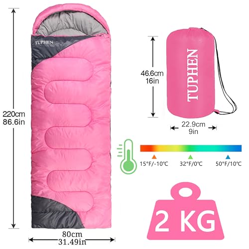 XL Camping Sleeping Bag for Adults Kids
