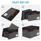 Large Storage Bins with Lids (3 Count)