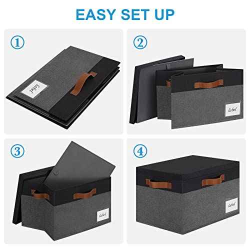 Extra Large Storage Bins with Lids (3 Count)