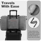 65L Foldable Duffle Bag with Shoes Compartment