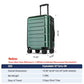 Carry On Luggage 22x14x9 Airline Approved Expandable Hardshell 20 Inch Suitcase with TSA Lock Carry On Suitcase with Wheels Small Travel Rolling Luggage with Cup Holder for Men Women Green