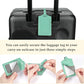 4 Pack Leather Luggage Tags for Suitcases Travel Labels (4 Count)