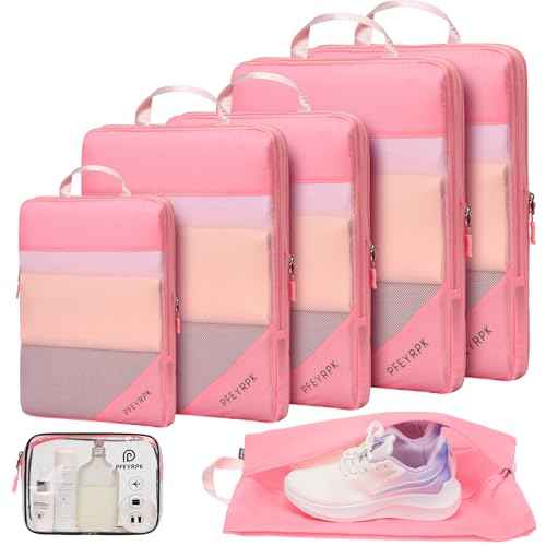 Compression Packing Cubes for Travel (7 Count)
