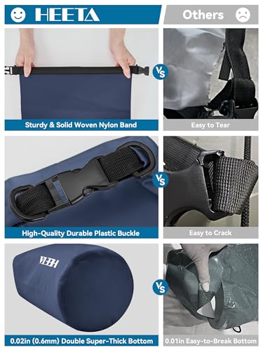 Waterproof Dry Bag Backpack with Emergency Whistle