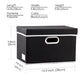 Foldable Storage Box with Lid [3 (3 Count)
