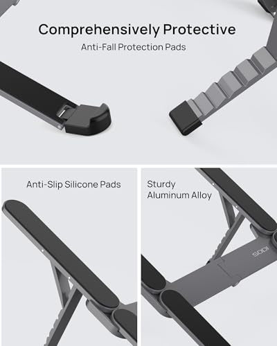 Ultra Compact] Foldable & Portable Laptop Stand for Desk