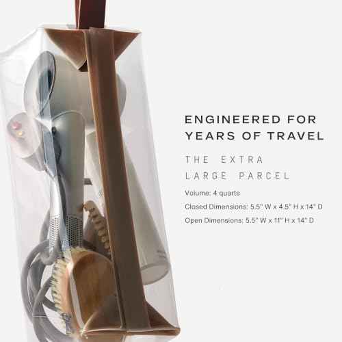 Parcel Clear Travel Kit with Zipperless Magnetic Closure