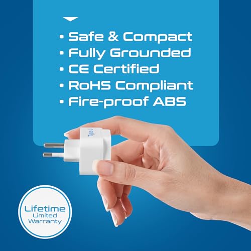 Switzerland Travel Plug Adapter (3 Count)
