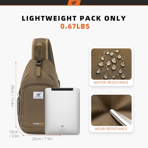 Sling Bag RFID Crossbody Sling Backpack Cross Body Shoulder Bag Travel Hiking Daypack for Women Men