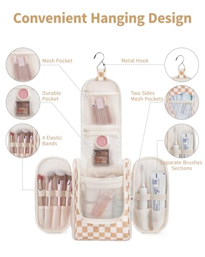 Small Hanging Travel Toiletry Bag for Women