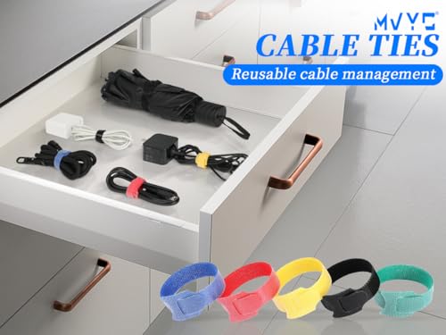 150PCS 8 Inch Cable Ties Reusable Multi (150 Count)