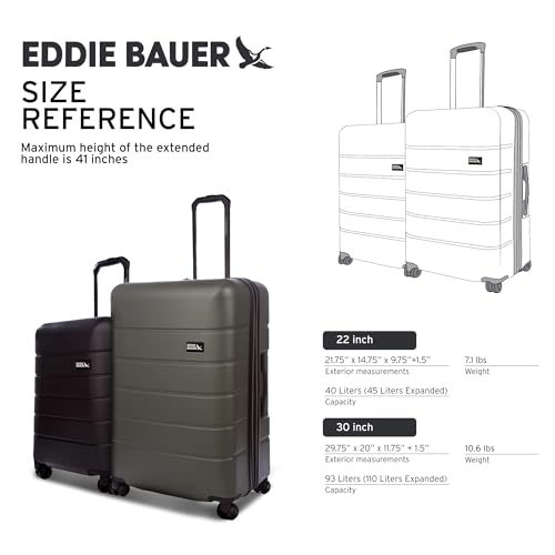 Glacier Hardside Spinner Durable PC
