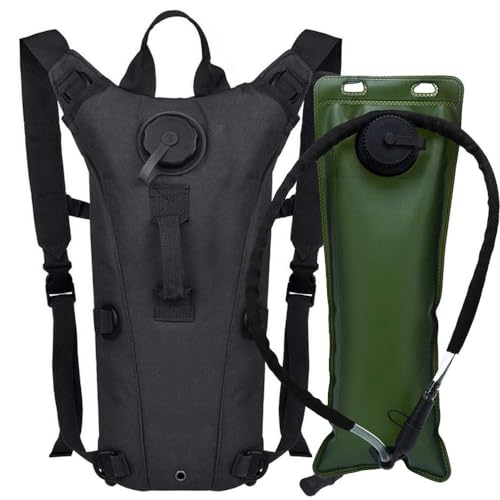 Running Hydration Vest Pack Tactical 3L Water Bladder Backpack Bag for Cycling Marathon Hiking Daypack Men & Women
