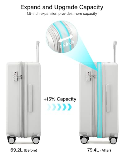 24 Inch Expandable Checked Luggage