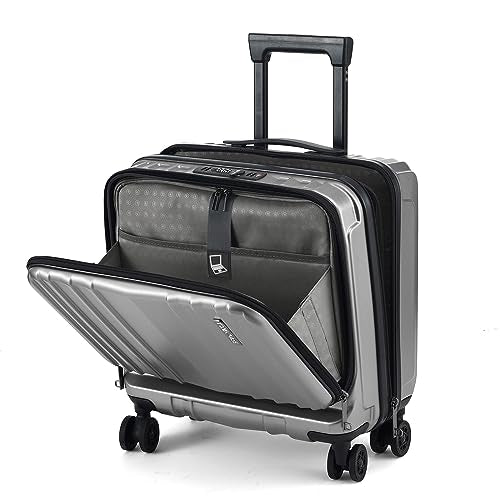 16" Carry on Luggage with 2 Laptop Compartments Airline Approved