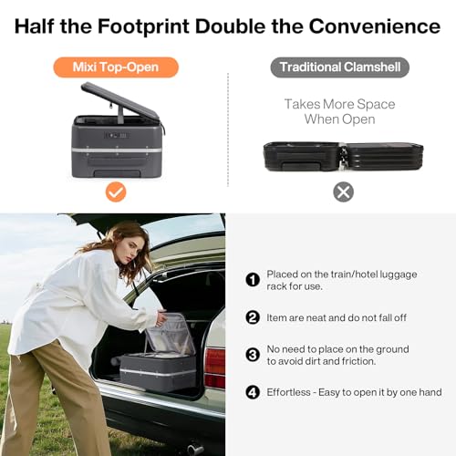 17x14x9 Carry On Luggage Underseat PC Hard Shell Suitcase Top Opening Aluminum Frame Travel Suitcases with Wheels