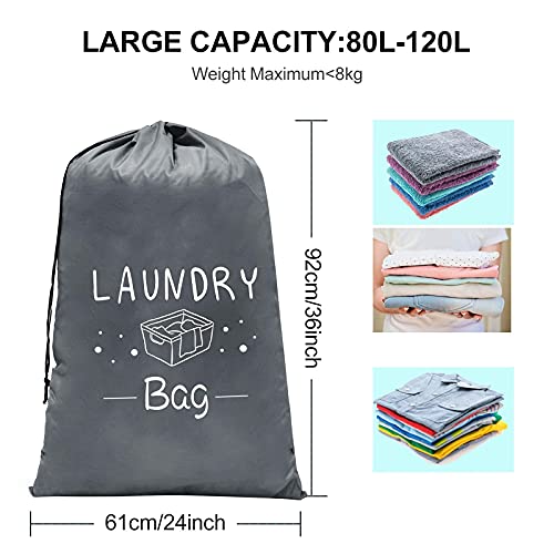 2 Pack Extra Large Travel Laundry Bag (2 Count)