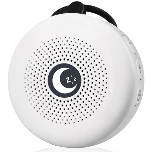 Sleep Sound Machine Portable Noise Machine with 30 Soothing Sounds 4 Timer Memory Function Rechargeable Battery 32 Volume Levels for Sleeping Traveling Relaxing for Baby Kids Adults