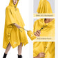 Adult Rain Poncho Waterproof Hooded Raincoat Lightweight Packable