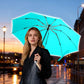 Inverted Folding Compact Travel Umbrella with LED