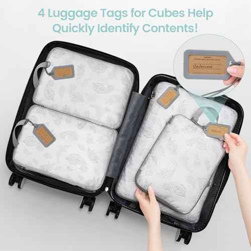 Compression Packing Cubes for Travel (4 Count)