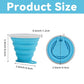 2 Pack Collapsible Silicone Travel Cups with Lids Portable Folding Camping Cups (2 Count)
