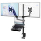 Dual Monitor and Laptop Stand for 17" Notebook and 32" Screens