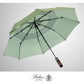 Folding Umbrella Real Wood Handle Kimono Olive Night