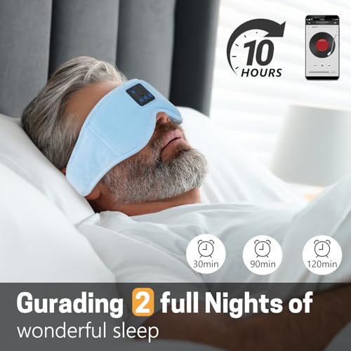 Sleep Mask with Bluetooth Headphones 3D Contour Sleeping Headphones 5.4 Wireless Bluetooth