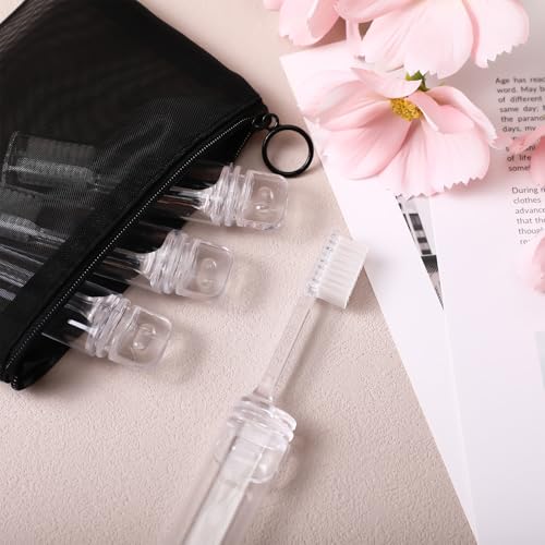 4 Pcs Travel Toothbrush Mini Foldable with Case (4 Count)