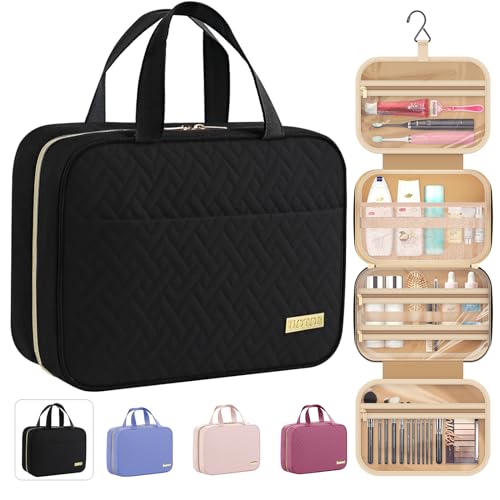 Hanging Travel Toiletry Bag Women Men Essentials Black