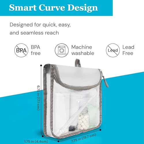 Clear Quart Travel Toiletry & Cosmetic Bag