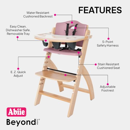 Beyond Junior Convertible Wooden High Chair with Removable Tray