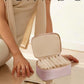 Travel Jewelry Case with Clear 8 Velvet Bags