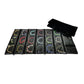 Travel Jewelry Roll Bag Portable Organizer Pouch With Grids&PVC Cover Storage Bags for Necklace