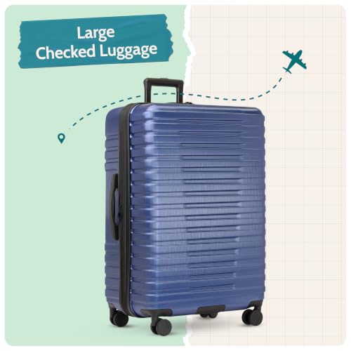 Boren Expandable Hardside Rugged Travel Luggage with 8 Spinner Wheels